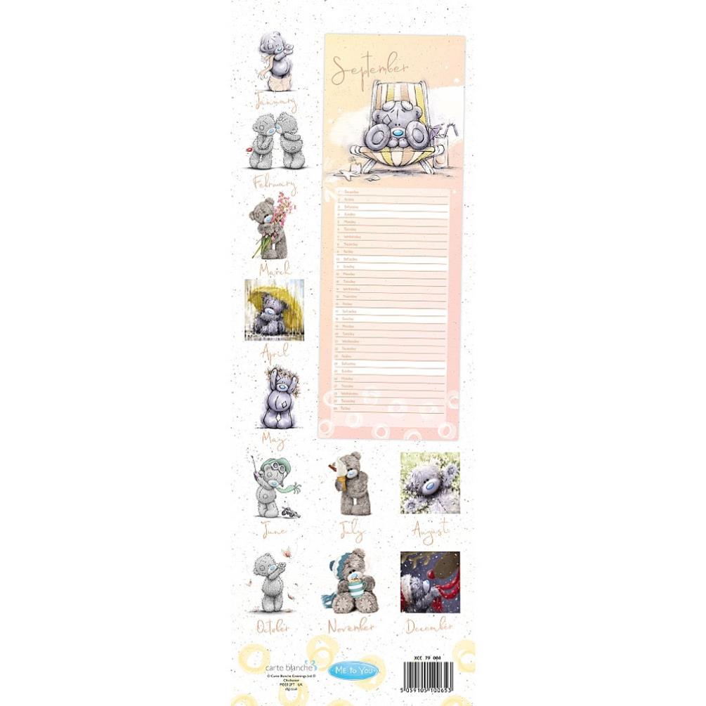 2022 Me to You Bear Slim Calendar Extra Image 2
